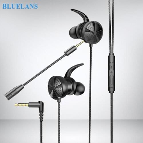 G30 Black Wired ABS TPE Universal Headset Noise Reduction With Microphone Game Audio And Video Earplugs Tablet Deep Bass Headset