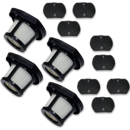 Filter for Bissell Pet Hair Eraser Hand Vacuum 2284W 2390 2389 2390A,Replace Parts 1614212 1614203 1614204,(Pack 4+8)