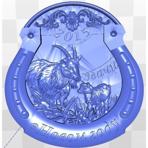 Goat_6 3d model relief for cnc in STL file format