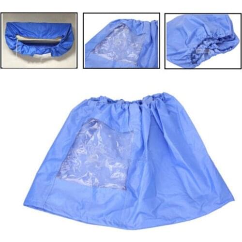 Hot Winter Summer Blue Air Conditioner Covers Dust Washing Waterproof Covers Clean Protector Tool Bags