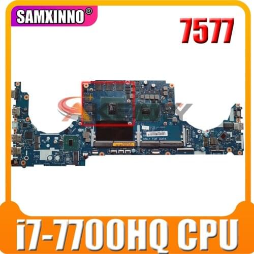 Original Laptop motherboard For DELL Inspiron 7577 i7-7700HQ Mainboard LA-E992P N17E-G1-A1 GTX 1060 DDR4