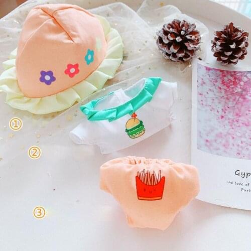 1 Set 20cm EXO idol doll clothes Outfit Plush Dolls clothes Lovely dolls accessories for our generation doll clothes gift