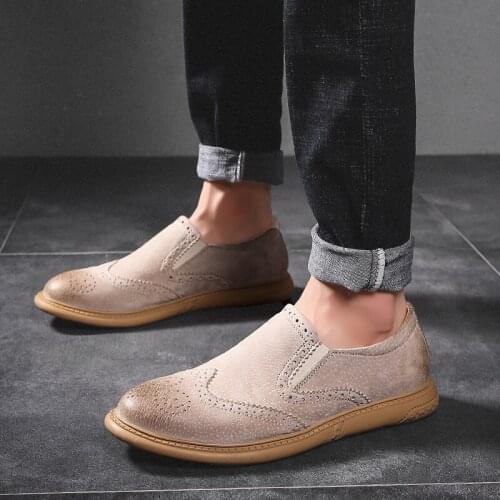 Casual Male Shoe Leather Casual Shoes Men For Fashion Leisure Loafers Mens Mens Causal Black Hot Sale Sapatos