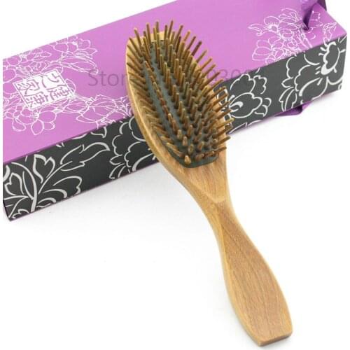 Professional Hair Care Green Sandalwood Combs Detangling Long Hair Airbag Brush Detangle Healthy Massage Antistatic Hairbrush