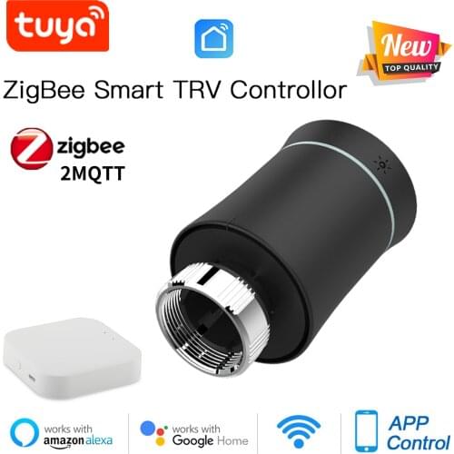 NEW Tuya Smart ZigBee TRV Actuator Programmable Thermostat Thermostatic Radiator Valve Temperature Controller Support Alexa