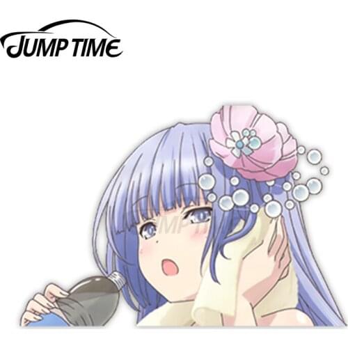 Jump Time Date a Live Izayoi Miku 6 Sexy Cute Anime Girl Vinyl Decal Waifu Peeker Big Head Car Stickers