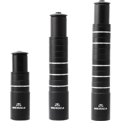 MEROCA Mountain Bike Handlebar Raiser Handle Bar Lift Faucet Extender Stem 28.6*115/180/210MM StemsFront Fork Diameter Universal