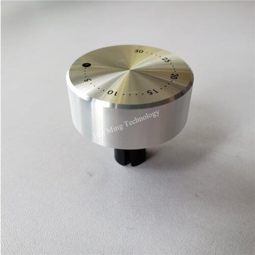 4pcs aluminum plastic knob potentiometer knob 35*14*6mm knob number Scale Oven air fryer timer adjustment knob