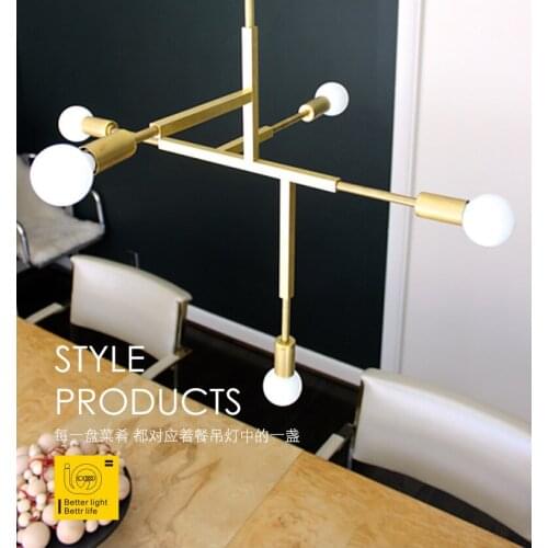 Nordic Modern Gold Led Pendant Lights Bedroom Dinning Room Kitchen Hanglampen Voor Eetkamer E27 Led Lamp Edison Light Bulb