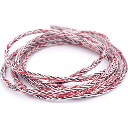 10meters Single crystal copper silver plated wire HIFI DIY earphone upgrade line