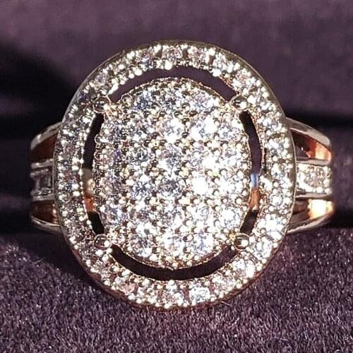 2021 New Arrival Fashion 925 Sterling Silver Oval Engagement Ring For Women Anniversary Gift Jewelry R5317