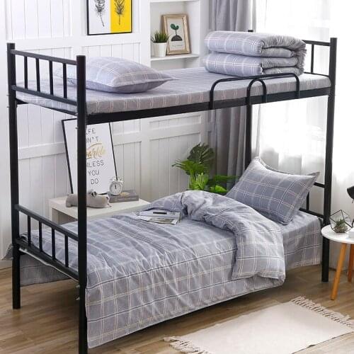 3Pcs Bedding Set Machine Washable Comfortable Twill Print Soft Sheet Quilt Cover Pillow case Suitable For Student Dormitory