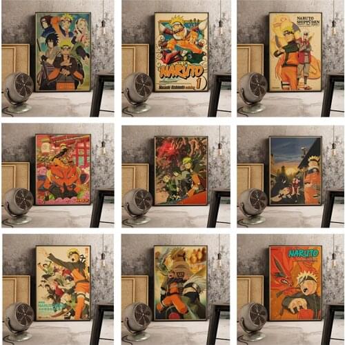 Anime HD-N-T Cartoon comics Poster Bar Kids Room Home Decor Retro Quality Canvas Painting Art Decor Wall Decor