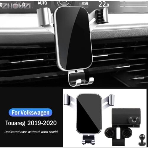 Car Mobile Phone Holder Air Vent Mounts GPS Stand Navigation Bracket For Volkswagen VW Touareg 2019-2020 Car Accessories
