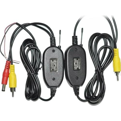 RCA Wireless Transmitter and Receiver for Backup Camera/Front Camera Vehicle Video Color 2.4G Car Kit for Car Rear View Camera