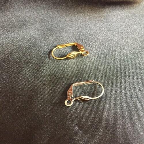 Free Nickel) 11*18MM 200PCS Copper Metal Shell Styel Earring Clasps Ear Hooks Jewelry Findings & Accessories