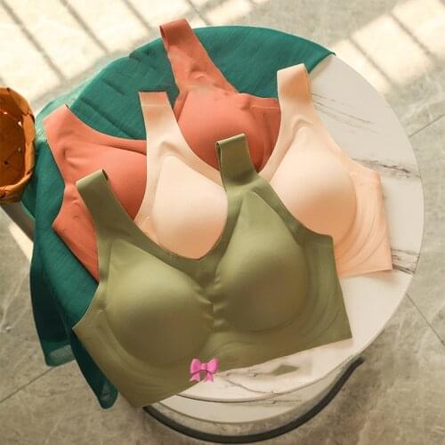 Push Up Bra Seamless Underwear Women Top Sexy Bras without Frame Thin Unwired Bralette Brassiere Soft Comfort Lingerie Deep V