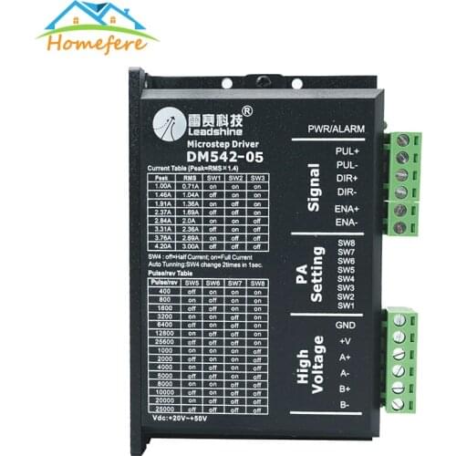 Free Shipping Leadshine DM542 DM542S 57 Stepper Motor Driver M542 M542-05