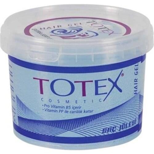Totex Extra Hard Hair Gel 750 ML Strong Grip Kepeksiz Hair Professional Preferred
