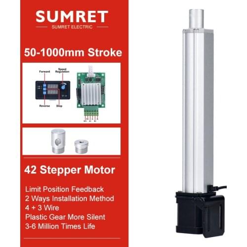 Electric 42 Stepper linear actuator motor controller telescopic putter automatic retractor Fold-back rod