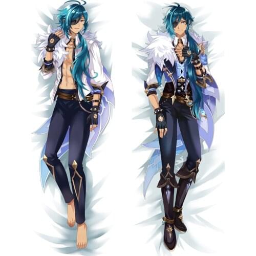 Gobsk 2021-July Update Japanese Anime Pillowcase Genshin Impact Kaeya Dakimakura Body Pillow Case Hugging Pillow Cover Case