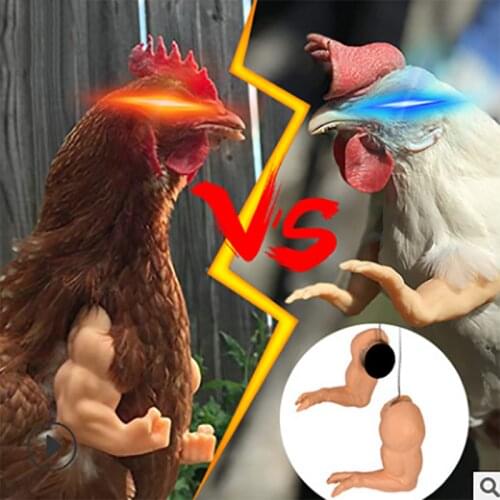 Chicken Toy Gag Gift Wearing Artificial Dinosaur Arms Sword Props Pet Themed Party Funny Bird Decor Pet Supplies Wholesale