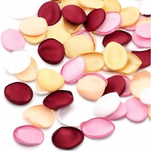 200Pcs/Bag Silk Artificial Flower for Valentine Day Wedding Decoration Hand Made Rose Petals Marriage Party Decor Accessories