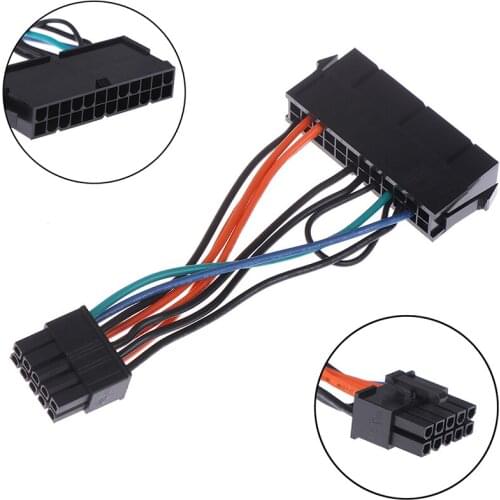 24Pin Female To 10Pin Male Adapter Power Supply Cable Cord For 10PIN Motherboard
