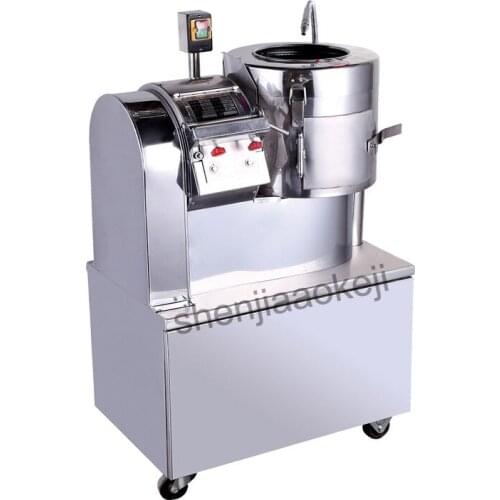 Commercial peeling machine Stainless steel Potato mill cut machine slicer cutting machine cleaning slice cutting machine 750w