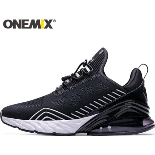 ONEMIX Men Sneakers Luxury Brand High-Top Breathable Knitted Mesh Air Cushion Damping Casual Sports Shoes Couples Jogging Shoes