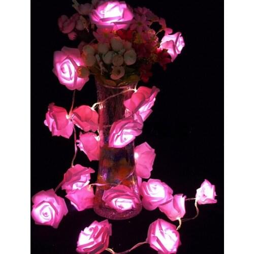 Lamp Night Light 2M20 LED String Lights Flower Fairy Holiday Lava Lamp for Wedding Garden Party Christmas Decoration Nightlight