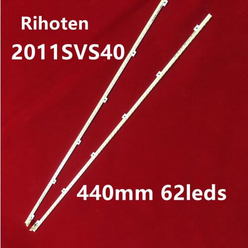 10piece/lot UA40D5000PR LTJ400HM03-H LED strip BN64-01639A 2011SVS40-FHD-5K6K-Right LEFT 2011SVS40 56K H1 440mm 62LED