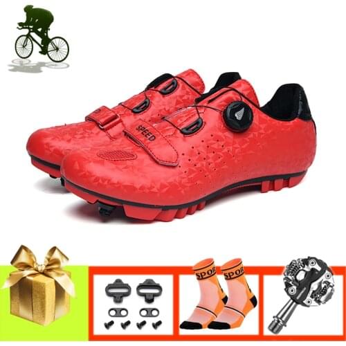 Mountain bike Sneakers men MTB Cycling Shoes Breathable Outdoor Racing Bicycle Ankle Boots Athletic Self-Locking Sneakers