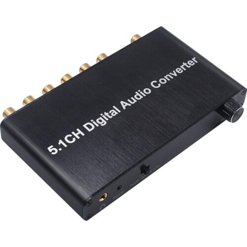 New 5.1CH Digital o Converter Decoder SPDIF Coaxial to RCA DTS AC3 HDTV for Amplifier Soundbar