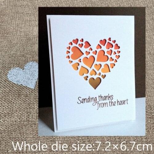 New Design Craft Metal Cutting Die die cuts love heart decoration scrapbook Album Paper Card Craft Embossing die cuts