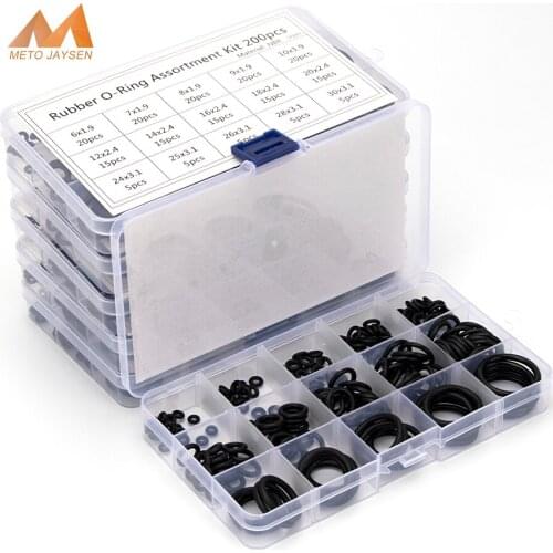 PCP Paintball NBR Rubber Sealing O-rings OD 6mm-35mm CS 1mm 1.5mm 1.9mm 2.4mm 3.1mm Gasket Replacements Kit 94-225pcs/set S3