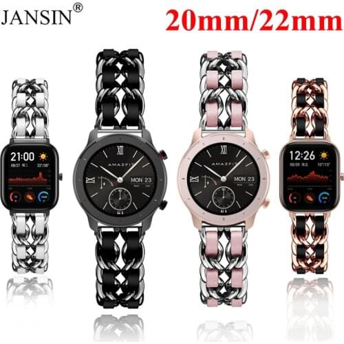 20mm/22mm Watch Band For Samsung Galaxy Watch 3 46MM 42MM S3 Active 2 Braceles For Huawei Watch Gt2 GT2E Amazfit gtr bip Strap