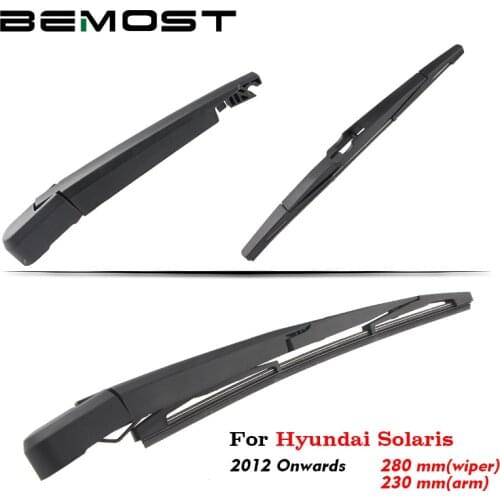 BEMOST Car Rear Windshield Wiper Arm Blades Brushes For Hyundai Solaris 2012 Onwards Back Windscreen Auto Styling Accessories