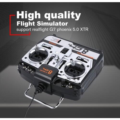 JTL0908A 8CH RC Flight Simulator Support Realflight G7 Phoenix 5.0 XTR Remote Control Helicopter Fixed-wing Drone