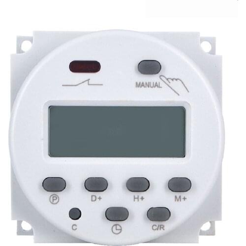 Timer Switch BIG LCD 1.6 Inch Digital 220V AC Daily Weekly Program UL Listed Relay Inside And Countdown Time Function