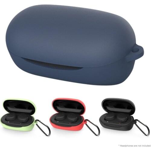 Solid Color Anti-drop Soft Bluetooth Earphones Protective Case for Sony WF-XB700 Earphone Protective Case