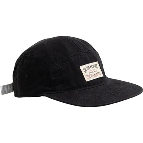 Unisex Flat Brim Hat Embroidery Patch Baseball Cap Women Hip Hop Casual Flat Brimmed Snapback Hat Outdoor Sports Men Cap Bone