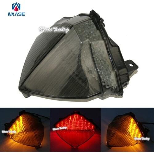 Waase Rear Taillight Tail Brake Turn Signals Blinker Indicator Integrated Led Light Smoke For 2004 2005 2006 YAMAHA YZF R1 RN12