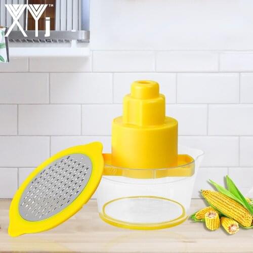 XYj Portable Multifunctional Manual Corn Granulator Garlic Grinder Easy-use High Efficiency Corn Peeler Household Kitchen Tool