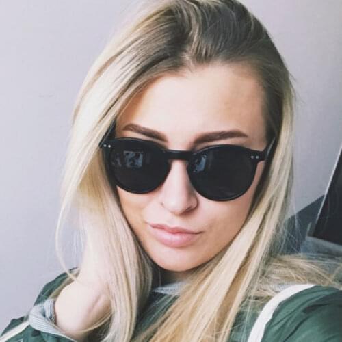 MADELINY Brand Designer Ellipse Shape Multiple Color Reflective Sunglasses Women Vintage Keyhole Mirror Glasses UV400 MA019