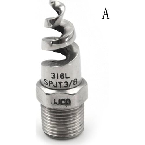 1PCS 1/4" 3/8" 1/2" 3/4" Stainless Steel Spray Sprinkler Head Spiral Cone Atomization Nozzle Spray Sprinkler Heads