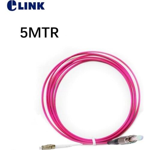 10pcs OM4 5M SX patchcords fiber optic red/Voilet color cable LC-SC LC-FC LC-ST ST-FC SC-ST SC-FC connector Simplex ftth jumper