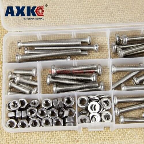2021 Promotion Rushed Parafuso Screws 304 Stainless Steel Round Head Screw Pan Set M6 With Nut Flat Pad