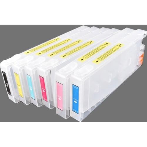 6colors of T480011 T484011 T474011 T478011 refillable ink cartridge For Epson Stylus Pro 7000 7500 9000 9500 Printer 300ML PC