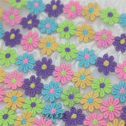 6Meters/ lot 25mm Daisy Flower Venice Venise Lace Applique trim, Sewing Lace Trims Doll Trim LC0006